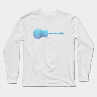 Acoustic Guitar Sound Waves Long Sleeve T-Shirt